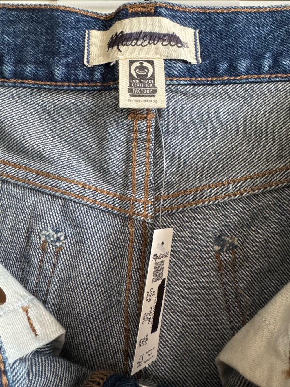 Madewell The Brynn Long Short High-Rise Raw Hem Size 24 - Picture 6 of 6